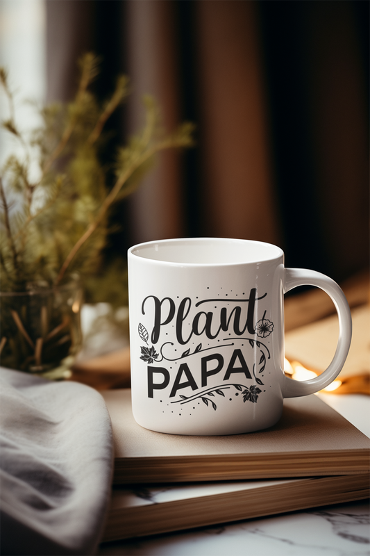 ‘Plant Papa’ Coffee Mug – Perfect Gift for Green-Thumbed Fathers