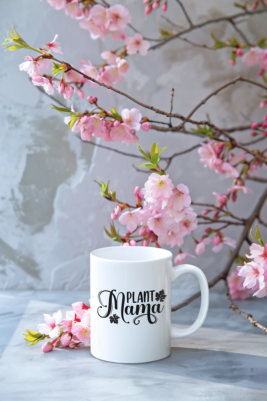 Plant Mama Mug – Cute Plant Lover Ceramic Coffee Cup